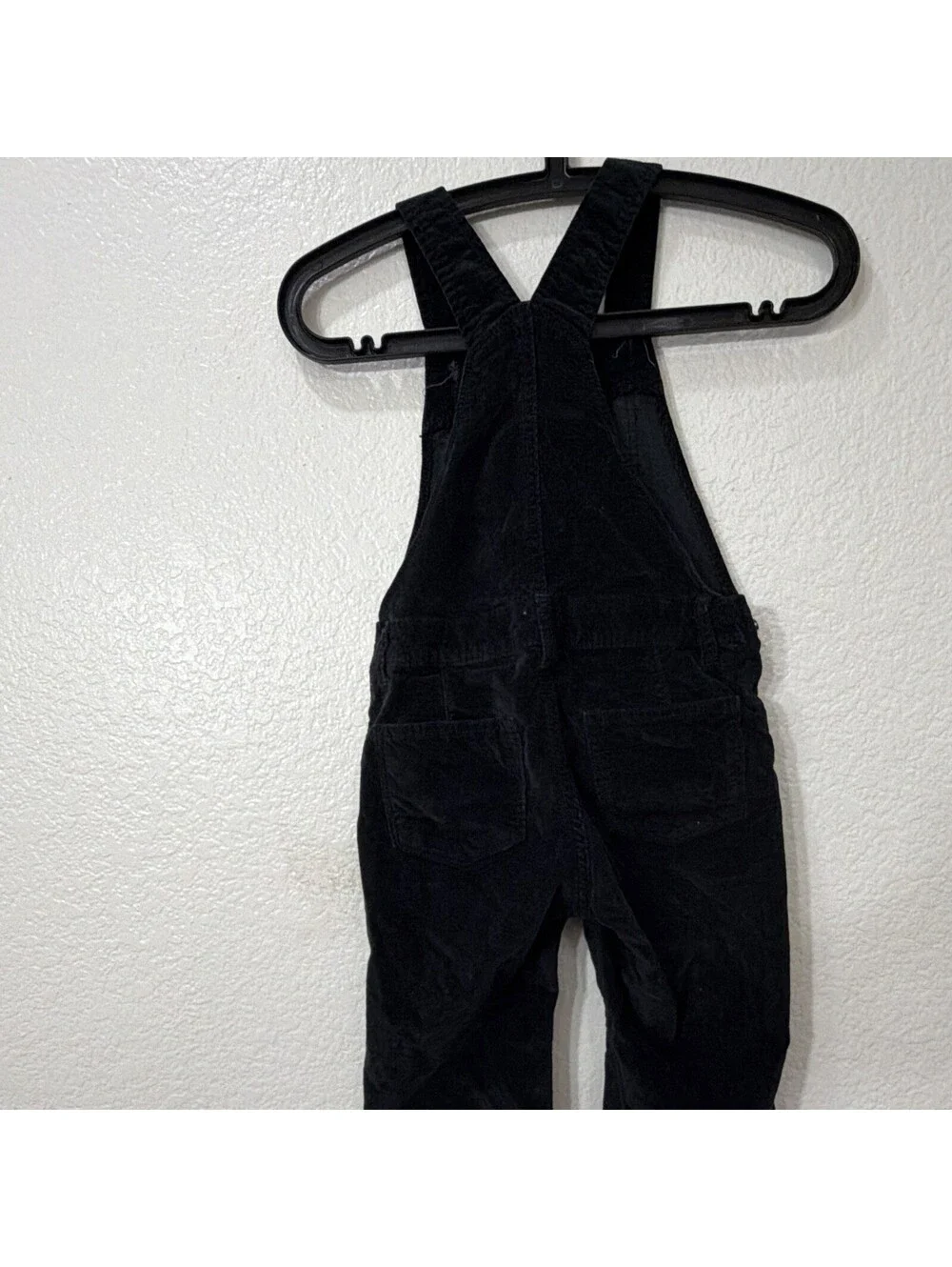Old Navy Girls Black Denim Overalls Size 8 Adjustable Straps Casual Kids